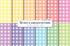 Polka Dot Digital Paper - Seamless Circle Backgrounds Product Image 1