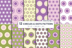 Purple Circles And Dots Digital Paper Product Image 1