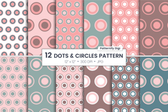 Pastel Red And Green background | Dot In Circle Paper Product Image 1