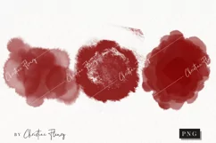 Watercolor Blood Drops Clipart | True Crime PNG Product Image 1