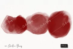 Watercolor Blood Drops Clipart | True Crime PNG Product Image 1