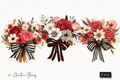 Pop Art Retro Flowers PNG | Valentine's Day Clipart Product Image 1