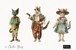 Whimsical Vintage Cats | Vintage PNG Product Image 1