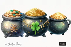 Pot Of Gold PNG | St Patricks PNG Product Image 1