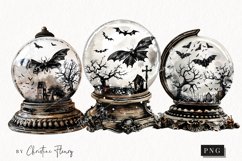 Vintage Goth Snowglobes | Halloween PNG Product Image 1