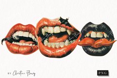 Vintage Halloween Lips | Halloween PNG Product Image 1