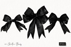 Black Coquette Bows | Goth PNG Product Image 1