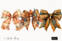 Watercolor Fall Bows | Fall PNG Product Image 1