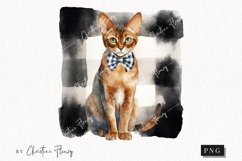 Watercolor Abyssinian | Fall Cat PNG Product Image 1