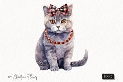Watercolor British Shorthair | Fall Cat PNG Product Image 1