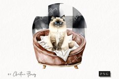 Watercolor Himalayan | Fall Cat PNG Product Image 1