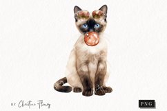 Watercolor Siamese | Fall Cat PNG Product Image 1