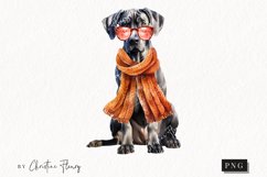 Watercolor Great Dane | Fall Dog PNG Product Image 1