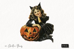 Vintage Halloween Pin Up Girl | Halloween PNG Product Image 1