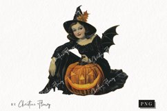 Vintage Halloween Pin Up Girl | Halloween PNG Product Image 1