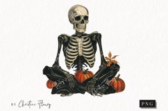 Vintage Halloween Skeleton Clipart | Halloween PNG Product Image 1