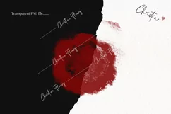 Watercolor Blood Drops Clipart | True Crime PNG Product Image 2