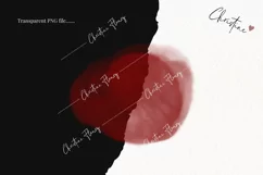 Watercolor Blood Drops Clipart | True Crime PNG Product Image 2