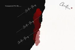 Watercolor Blood Smears Clipart | True Crime PNG Product Image 2