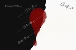 Watercolor Blood Smears Clipart | True Crime PNG Product Image 2