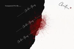 Watercolor Blood Splatter Clipart | True Crime PNG Product Image 2