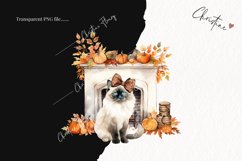 Watercolor Birman | Fall Cat PNG Product Image 2