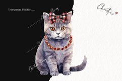 Watercolor British Shorthair | Fall Cat PNG Product Image 2