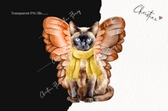 Watercolor Burmese | Fall Cat PNG Product Image 2