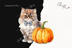 Watercolor Persian | Fall Cat PNG Product Image 2