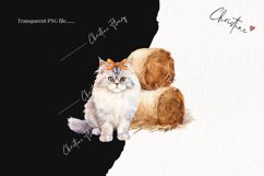 Watercolor Persian | Fall Cat PNG Product Image 2