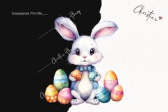 Colorful Easter Bunnies PNG | Easter PNG Product Image 2