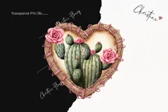 Western Valentine Heart PNG | Valentine's Day Clipart Product Image 2