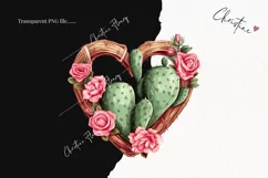 Western Valentine Heart PNG | Valentine's Day Clipart Product Image 2