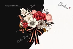 Pop Art Retro Flowers PNG | Valentine's Day Clipart Product Image 2