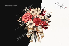 Pop Art Retro Flowers PNG | Valentine's Day Clipart Product Image 2