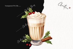 Watercolor Eggnog Drinks Clipart | Christmas Clipart Product Image 2