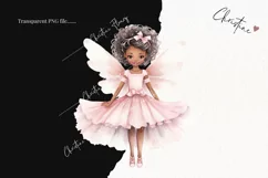 Watercolor African American Fairies Clipart | Fairy Clipart Product Image 2