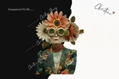 Vintage Floral Fantasy People | Whimsical PNG Product Image 2