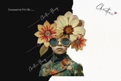Vintage Floral Fantasy People | Whimsical PNG Product Image 2