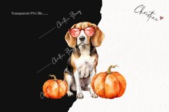 Watercolor Beagle | Fall Dog PNG Product Image 2