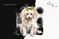 Watercolor Poodle | Fall Dog PNG Product Image 2