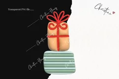 3D Inflated Christmas Gifts Clipart | Christmas Clipart Product Image 2