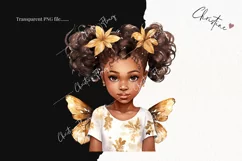 Cute Fairy African American Girls Clipart Product Image 2