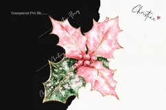 Pink Christmas Poinsettia | Christmas PNG Product Image 2