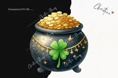 Pot Of Gold PNG | St Patricks PNG Product Image 2