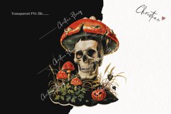 Vintage Death Cap Mushrooms | Halloween PNG Product Image 2