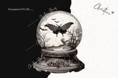 Vintage Goth Snowglobes | Halloween PNG Product Image 2