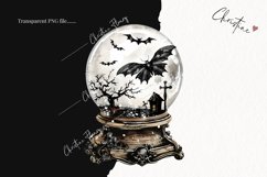 Vintage Goth Snowglobes | Halloween PNG Product Image 2