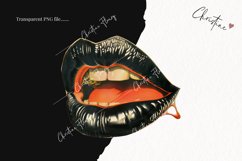 Vintage Halloween Lips | Halloween PNG Product Image 2