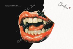 Vintage Halloween Lips | Halloween PNG Product Image 2